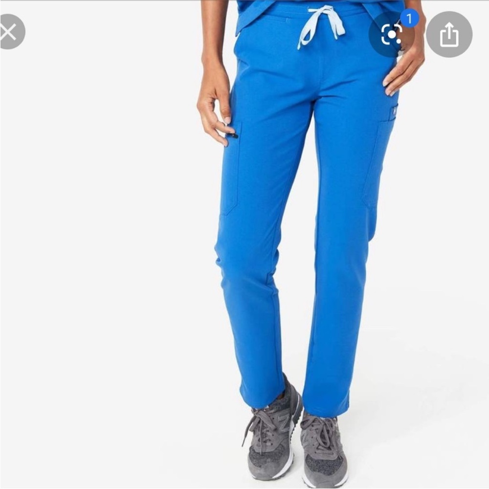 Figs Royal Blue Yola skinny - tall